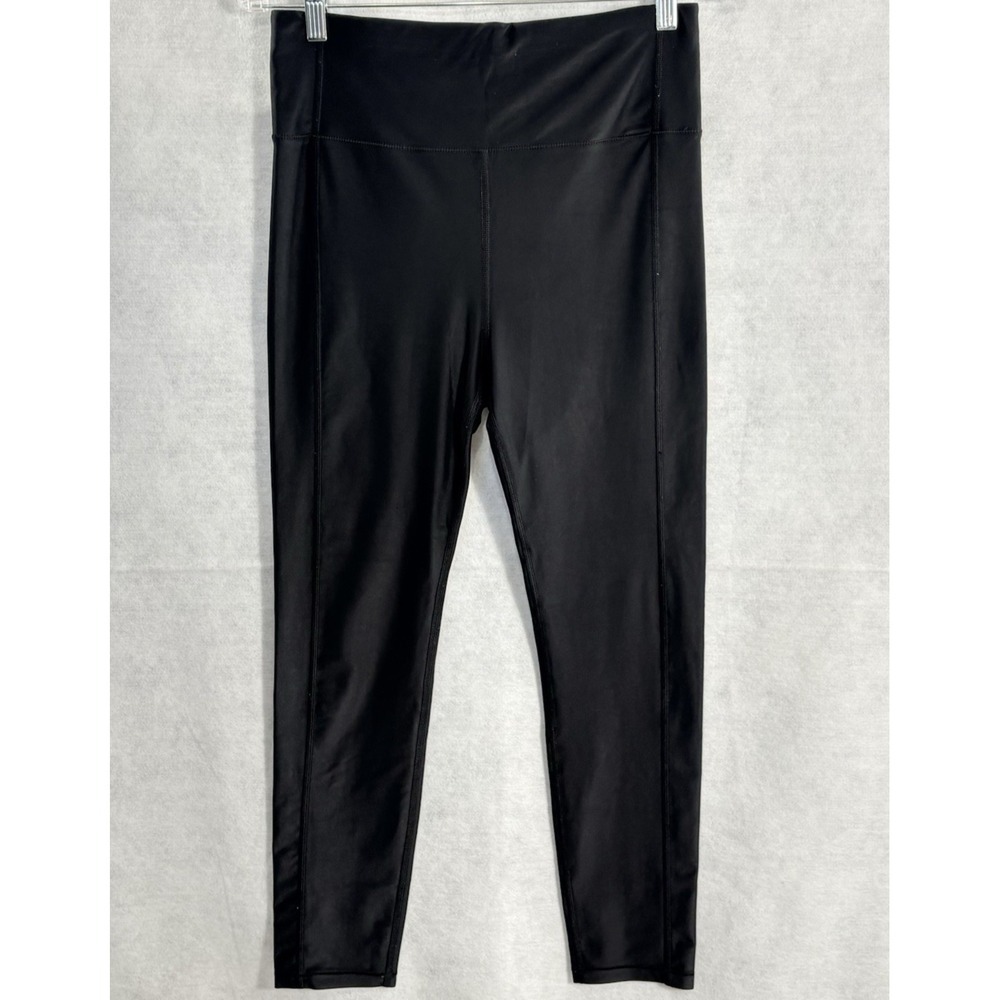 SWEATY BETTY Women High Rise Leggings Sz L Black Athleisure Gym Barre 29-4